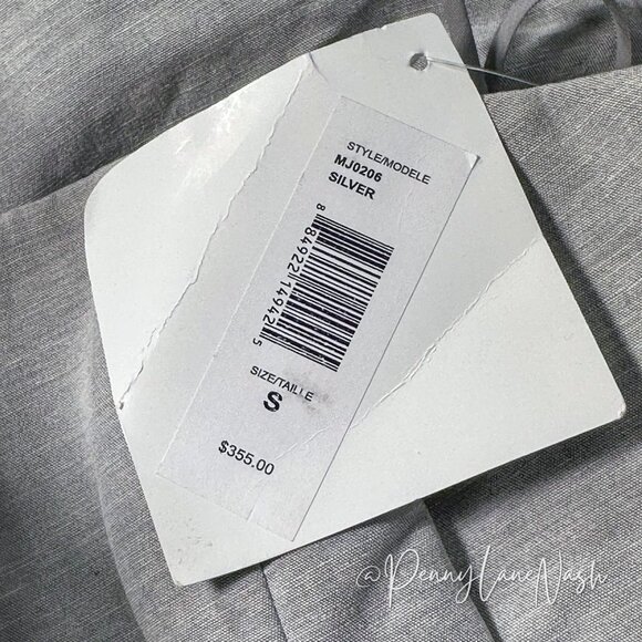 NWT Mack & James by Badgley Mischka Strapless Mini Dress Gray - Picture 8 of 12